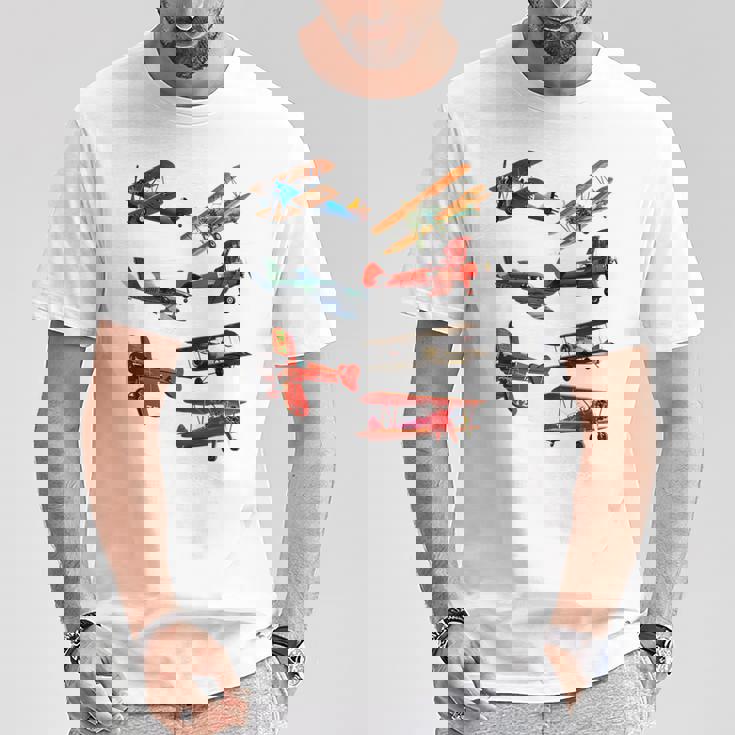 シングルエンジンプロペラ飛行機 Tシャツ 面白い贈り物