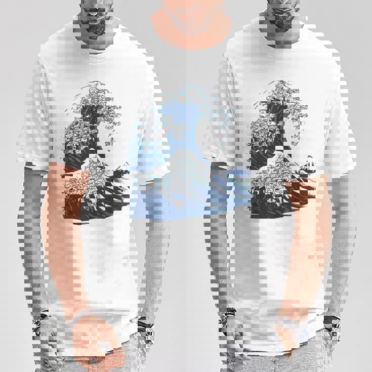 シーズーの偉大な波 Tシャツ 面白い贈り物