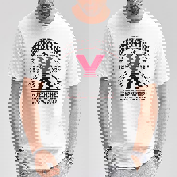 ジェネレーションxはホースウォーターで育ちました 1965 1980 Tシャツ 面白い贈り物