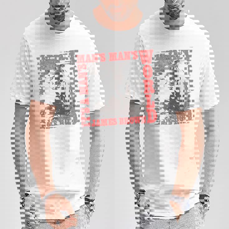 ジェームス・ブラウンイッツ・ア・マンズ・ワールド Tシャツ 面白い贈り物