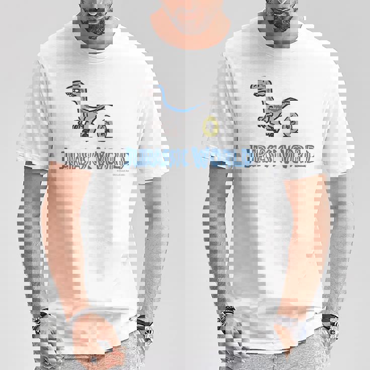 ジュラシック・ワールド ラプトル Loose Illust Tシャツ 面白い贈り物