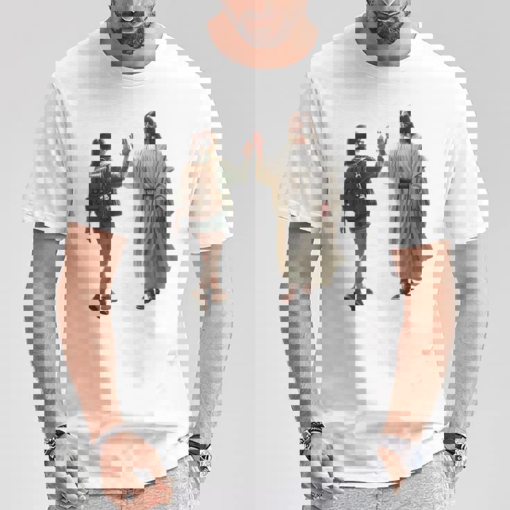 ジーザス Give Me The Five Tシャツ 面白い贈り物