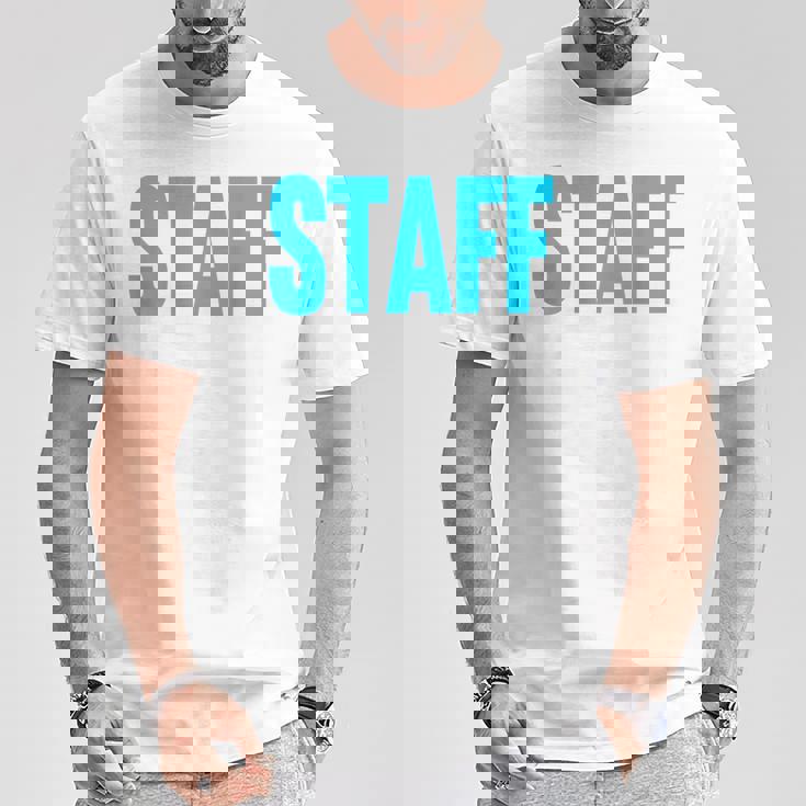 スタッフ イベント 衣装 クルー 音楽祭 バックプリント ワーカー Tシャツ 面白い贈り物