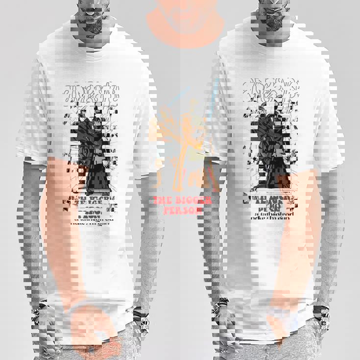 スター・ウォーズ クラシック テイク・ザ・ハイグラウンド アナキン&オビワン Tシャツ 面白い贈り物