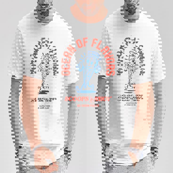 ストレンジャー・シングス スクープ アホイ スターコート アイスクリーム味 レトロ Tシャツ 面白い贈り物