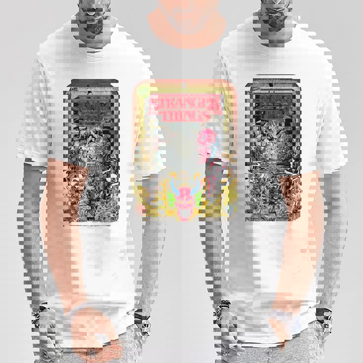 ストレンジャー・シングス プロモコミック The Partyecna セピア ヴィンテージ Tシャツ 面白い贈り物