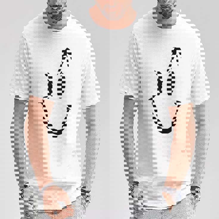 スマイリーシャツ スマイリーフェイス かわいいグラフィック Tシャツ 面白い贈り物