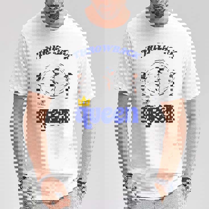 スローバッククイーンダブルダッチ Tシャツ 面白い贈り物