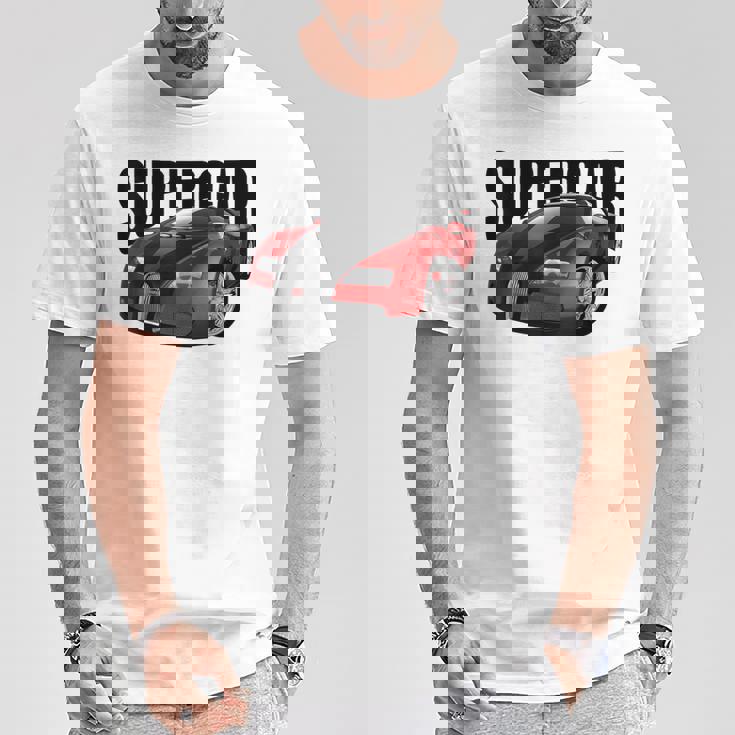 スー、スポーツカー、マッスルカー、レースカーのtシャツ。 Tシャツ 面白い贈り物