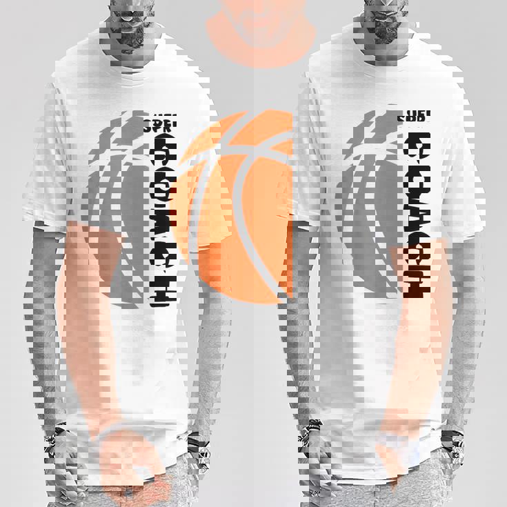 スーパー コーチ バスケットボール スポーツ バスケットボール コーチ Basketball Coach Tシャツ 面白い贈り物