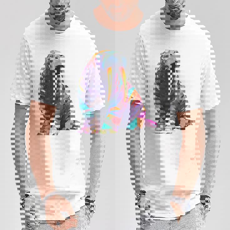 セイウチ 動物 モチーフ 作品 セイウチ Tシャツ 面白い贈り物