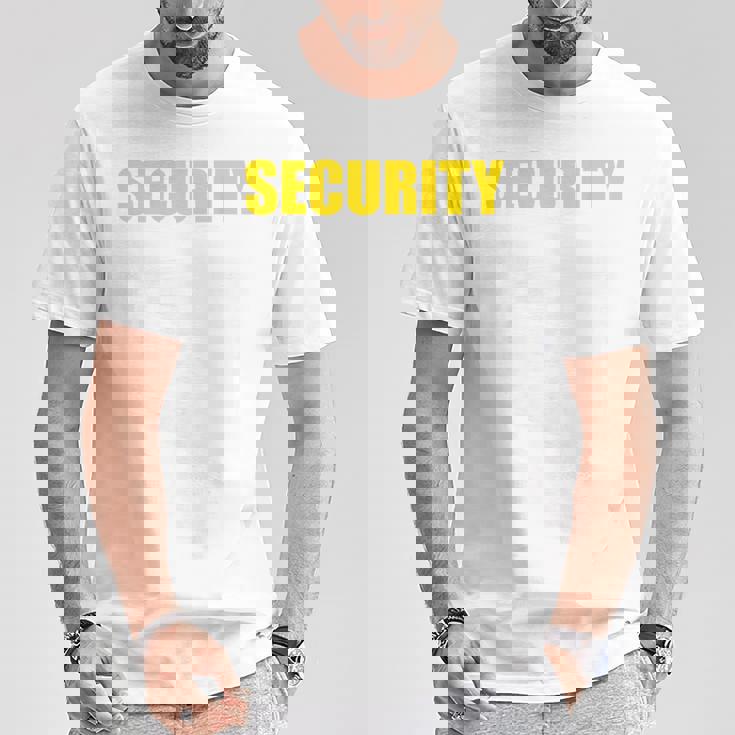 セキュリティ 背面のみ Tシャツ 面白い贈り物