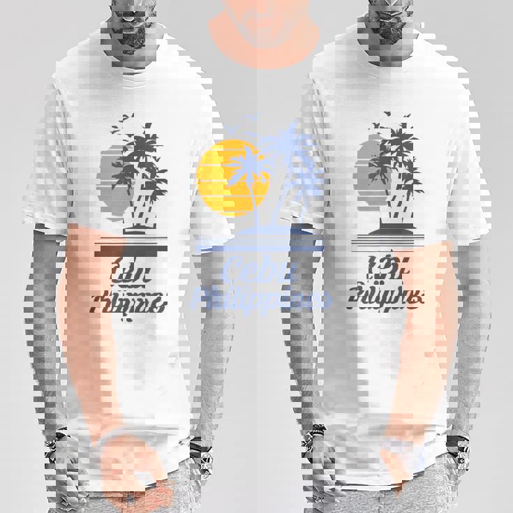セブ フィリピン フィリピン ビーチ 観光 お土産 バケーション Tシャツ 面白い贈り物