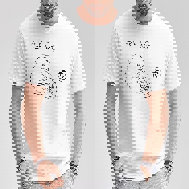 セルフケア カエル Tシャツ 面白い贈り物