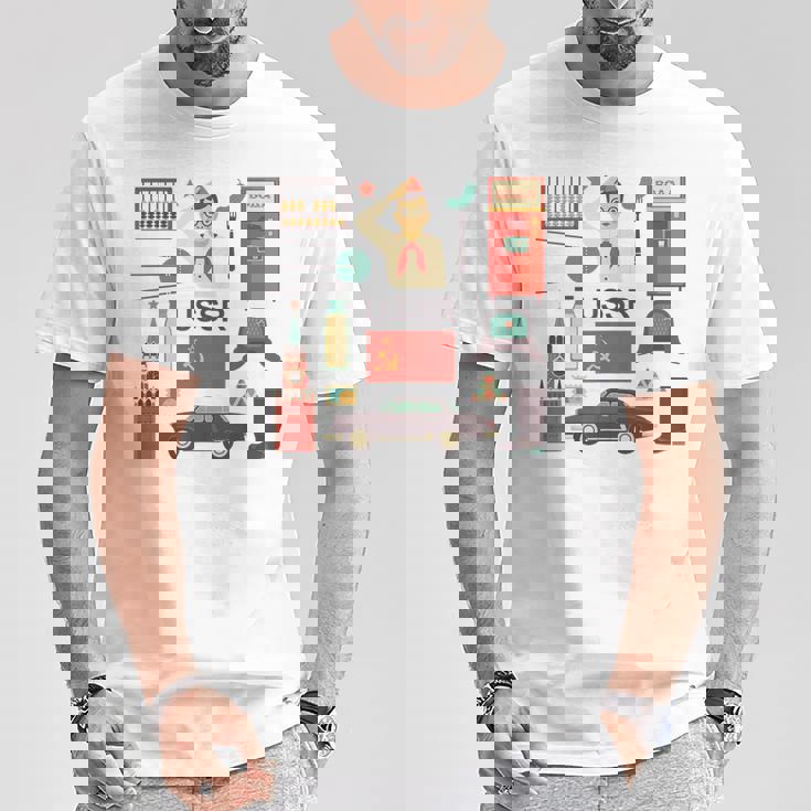 ソ連属性sovi8ビンテージプロパガンダ。 Tシャツ 面白い贈り物