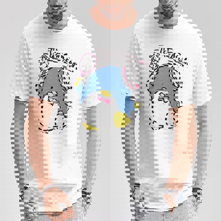 タキシードサム テニス Tシャツ 面白い贈り物