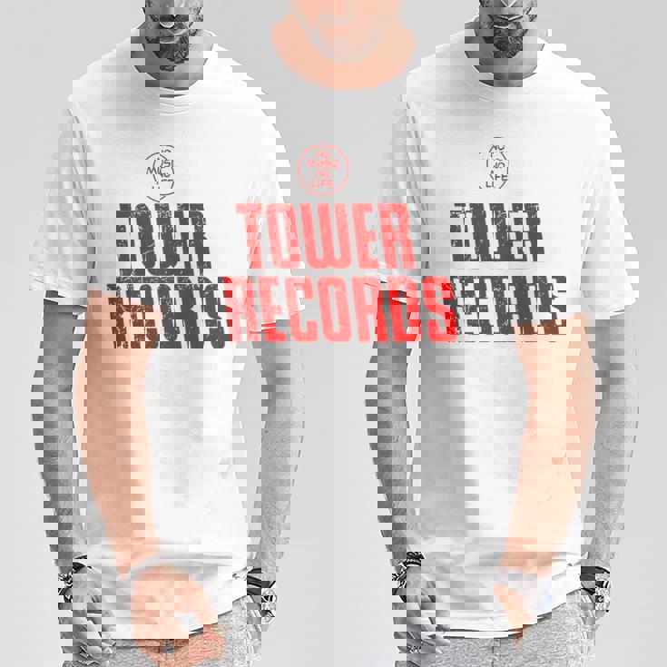 タワーレコードミュージック レトロ ヴィンテージ Tシャツ 面白い贈り物