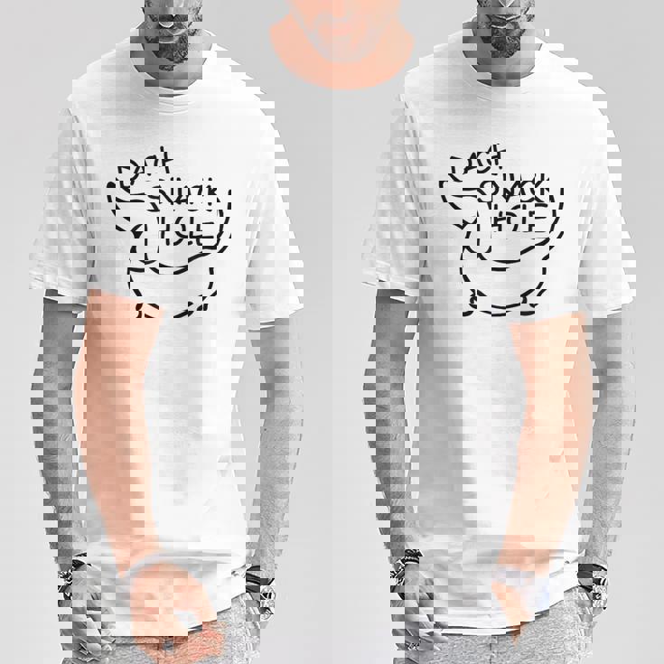 ダックスフンド ダッハ スナックホール Tシャツ 面白い贈り物