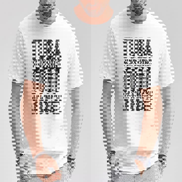チューバ 振動させる楽器 ミュージシャン チューバ Tシャツ 面白い贈り物