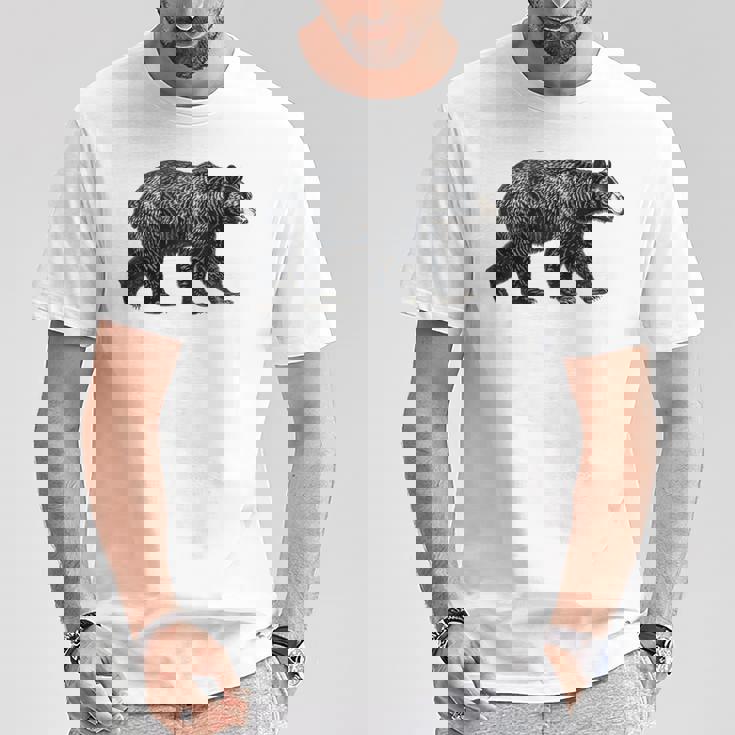 ツキノワグマ 動物愛好家 野生動物 自然 ハイキング ギフト Tシャツ 面白い贈り物