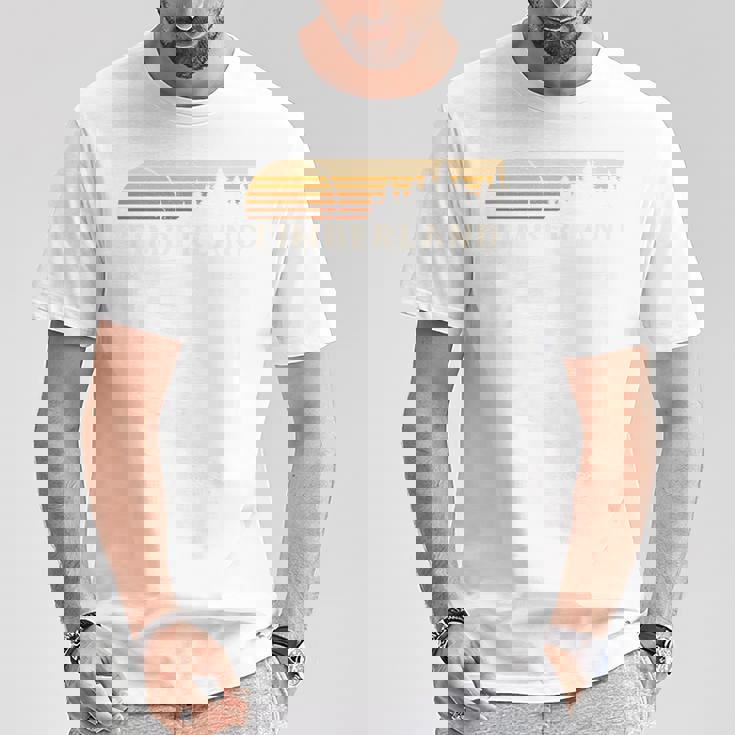 ティンバーランド Nc ビンテージ エバーグリーン サンセット 80年代レトロ 長袖tシャツ Tシャツ 面白い贈り物