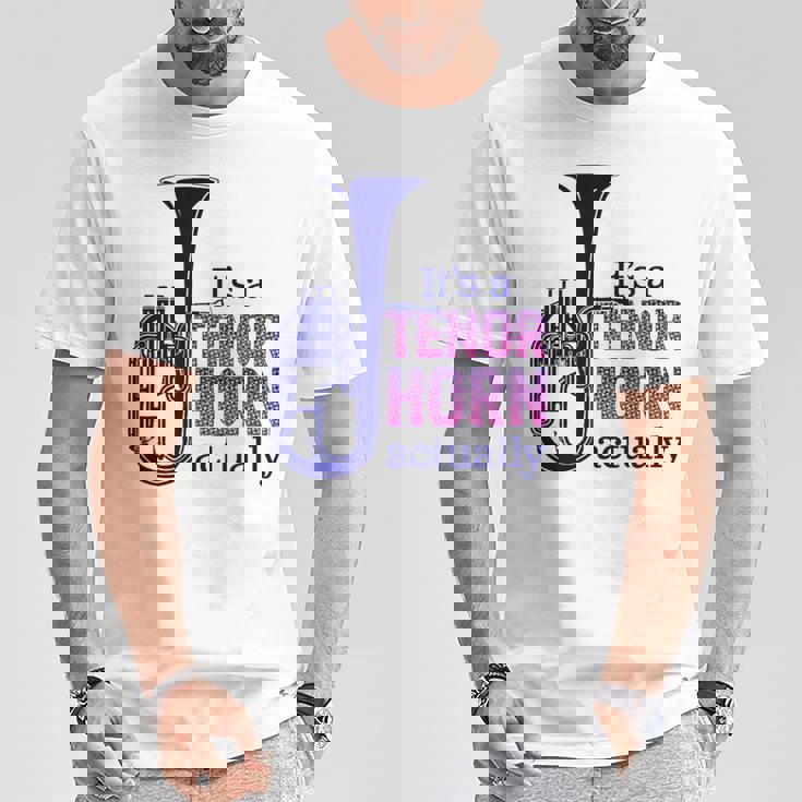 テナーホーンブラスバンドマーチングバンドおもしろ音楽 Alto Horn Or Tenor Horn Joke Tシャツ 面白い贈り物