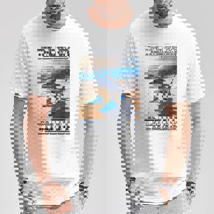 トララレロトララーラ-イタリアンブレインロットミーム 長袖tシャツ Tシャツ 面白い贈り物