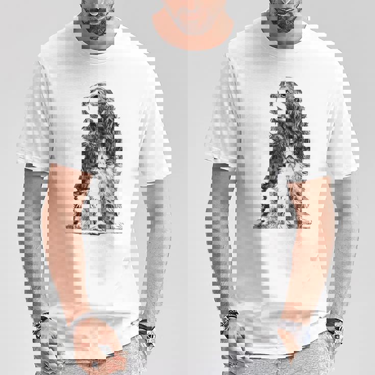 ドッグキャバリアキングチャールズ・スパニエル Tシャツ 面白い贈り物