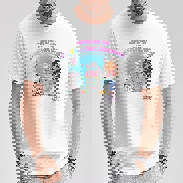 ドリームワークス ギャビーのドールハウス A-ニャーザリング 誕生日 Tシャツ 面白い贈り物