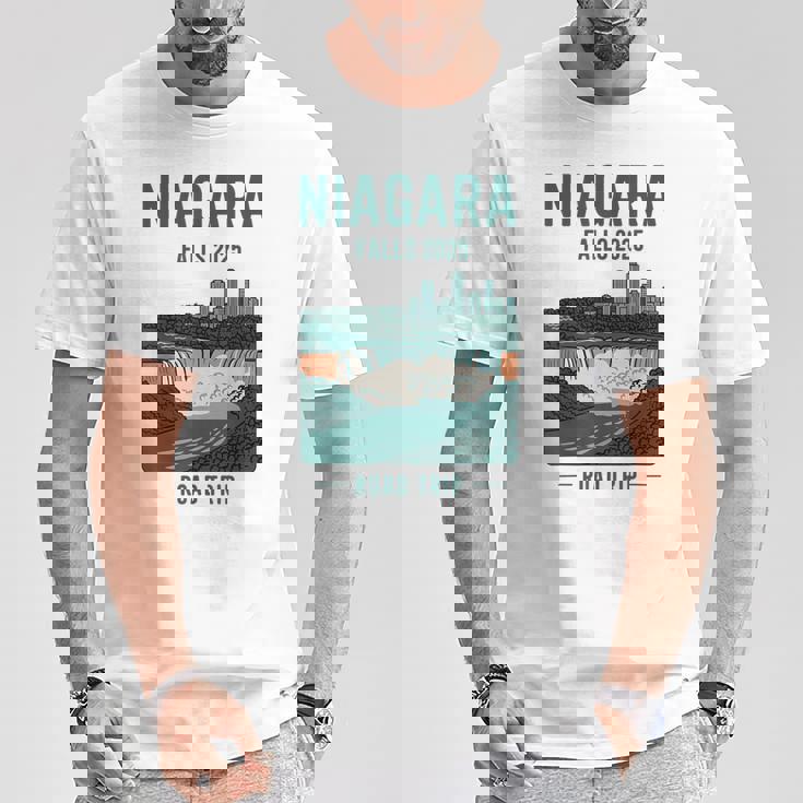 ナイアガラフォールズ ロードトリップ 2025 夏休み ナイアガラ Tシャツ 面白い贈り物