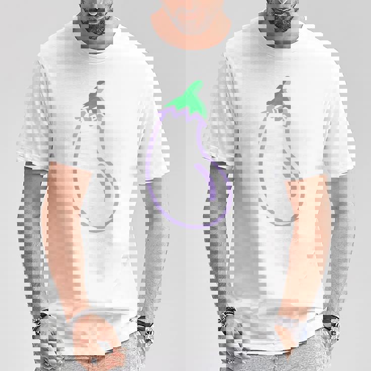 ナス 衣装 野菜 ビーガン 大人 女性 男性 子供 Tシャツ 面白い贈り物