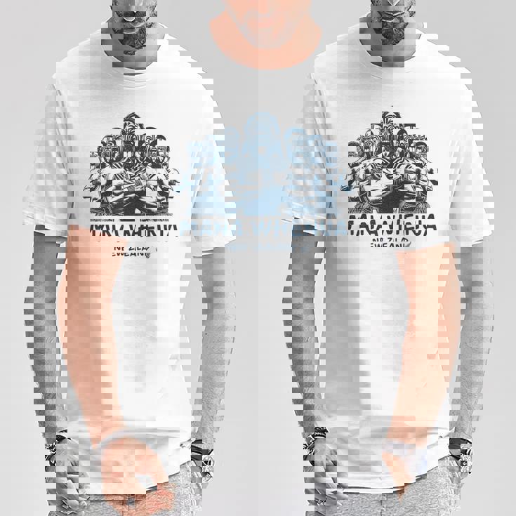 ニュージーランドのマオリ戦士がハカを披露 Tシャツ 面白い贈り物