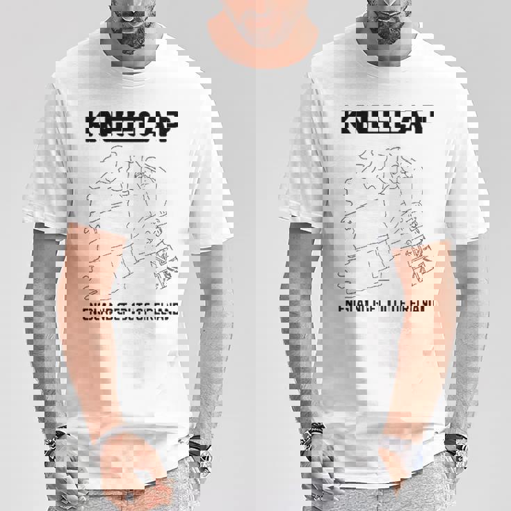 ニーキャップ・イングランドはアイルランドから出て行け 長袖tシャツ Tシャツ 面白い贈り物