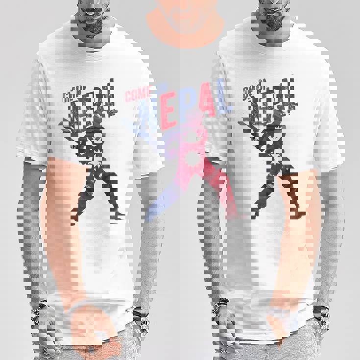 ネパールクリケットジャージ 2024 ネパール国旗サポーター クリケットファン Tシャツ 面白い贈り物