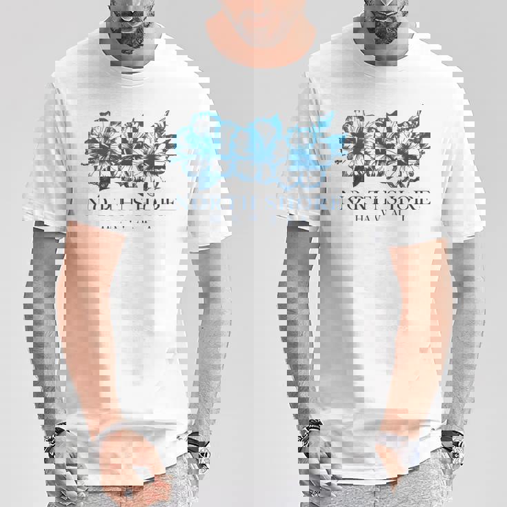 ノースショア ハワイ アロハ ハワイアン ハイビスカス サーファー ヴィンテージ Tシャツ 面白い贈り物
