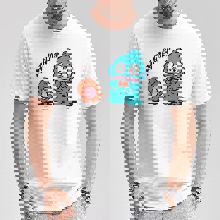 ハンギョドン 蝶ネクタイ ライトカラー Tシャツ 面白い贈り物