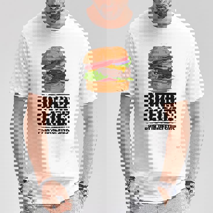 ハンバーガー研究 ハンバーガー 長袖tシャツ Tシャツ 面白い贈り物