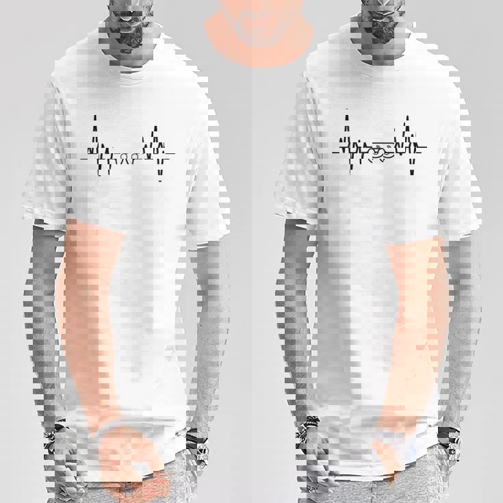 ハートビート Ecg オフィシャル 結婚式 司会者 結婚 Tシャツ 面白い贈り物