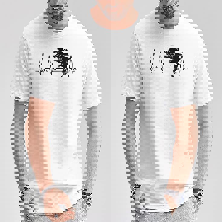 ハートビート魚 Tシャツ 面白い贈り物