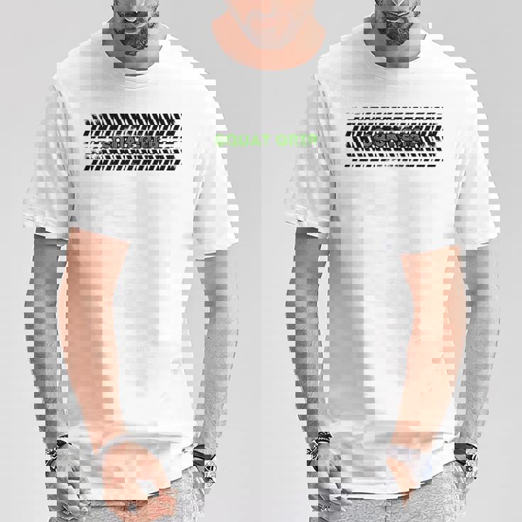 バックスクワットグリップ。 Tシャツ 面白い贈り物