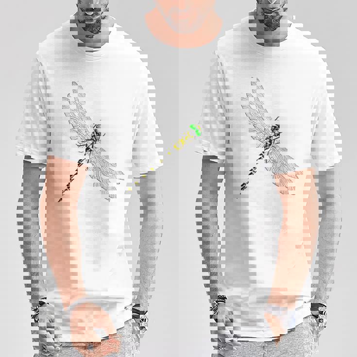 バックプリント鬼蜻蜓おにやんま オニヤンマ アウトドア Bbq キャンプ 虫 Tシャツ 面白い贈り物