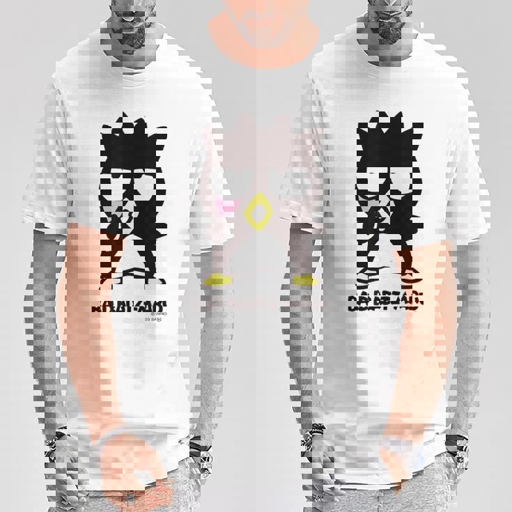 バッドばつ丸 あっかんべー ライトカラー Tシャツ 面白い贈り物