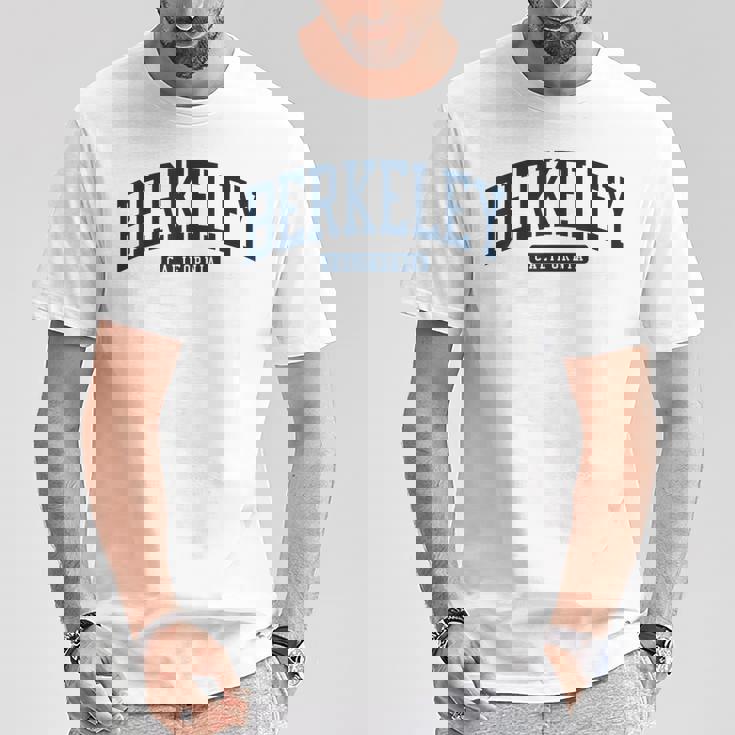 バークレーカリフォルニアカリフォルニアカレッジユニバーシティスタイル ネイビー Tシャツ 面白い贈り物