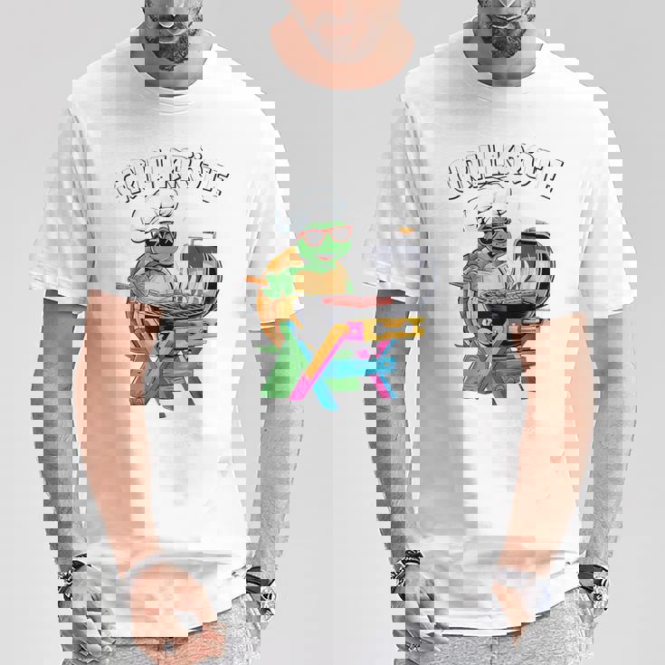 バーベキュー ヒキガエル 面白い 亀 バーベキュー ジャンパー 面白い Tシャツ 面白い贈り物