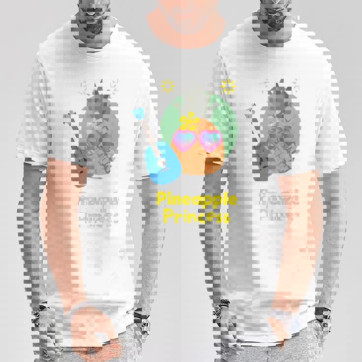 パイナップルプリンセス ウクレレギフト Tシャツ 面白い贈り物