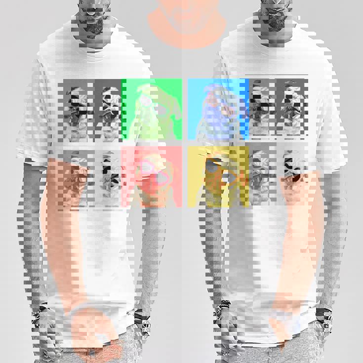 パグ 面白いtシャツ 犬 かわいい メンズ 子供 おもしろ 服 雑貨 グッズ ネタ わんこ イヌ 黒パグ 長袖tシャツ Tシャツ 面白い贈り物