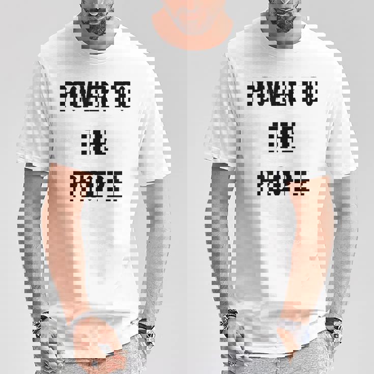 パワー・トゥ・ザ・ピープル Tシャツ 面白い贈り物