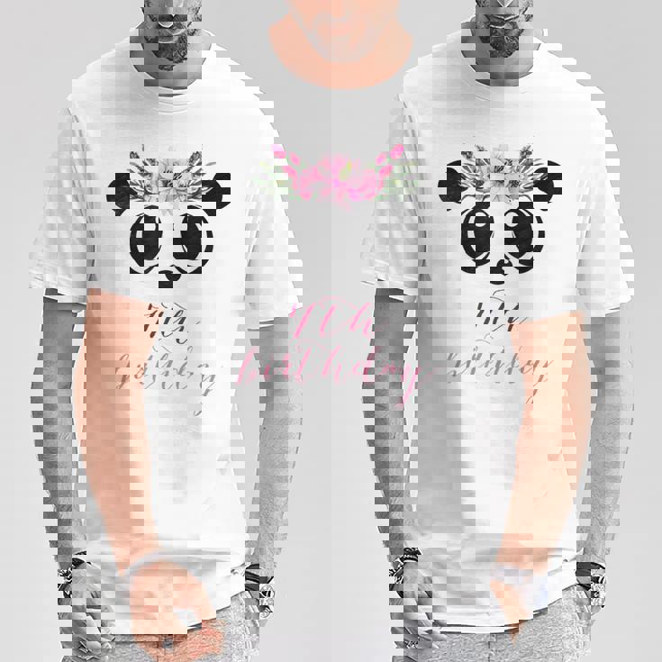 パンダガール 7歳の誕生日 I 7歳 パンダコスチューム ギフト Tシャツ 面白い贈り物