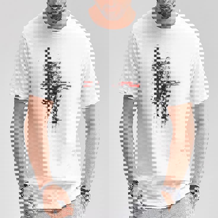 ヒョウ 動物 抽象 グラフィック 描画 絵画 ヒョウ Tシャツ 面白い贈り物