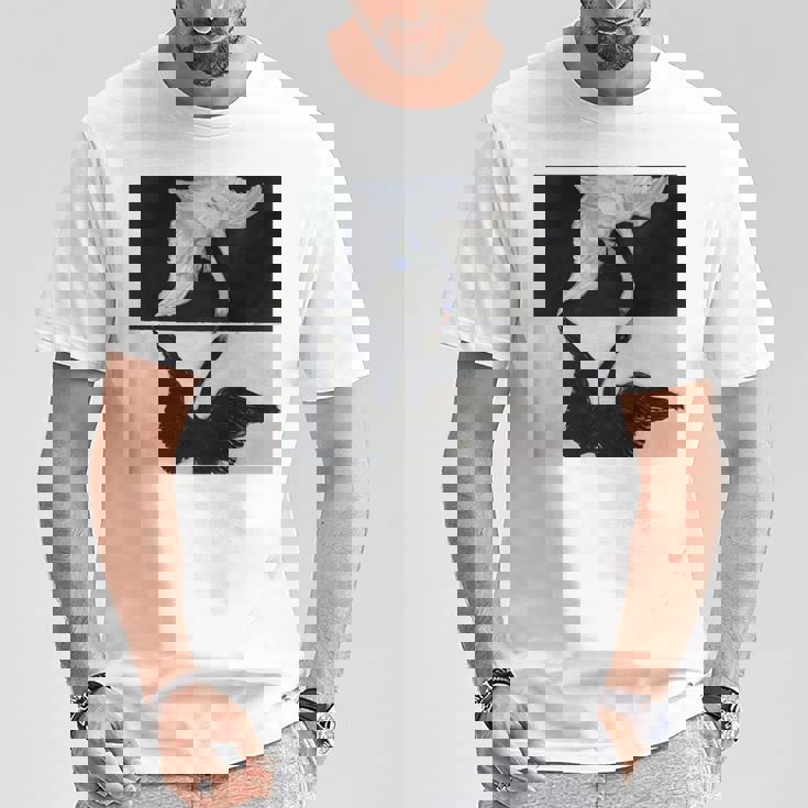 ヒルマ・アフ・クリント作 白鳥 第1号 長袖tシャツ Tシャツ 面白い贈り物